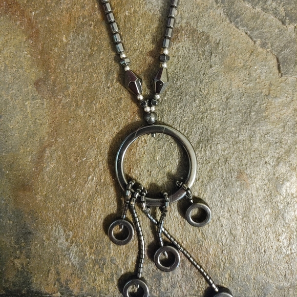 Boho beaded necklace - Picture 2 of 3